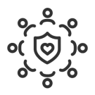 Heads Around a Heart Badge